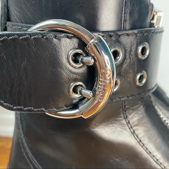 Chloé Roy Rubber Trimmed Leather Ankle Boots - Picture 3 of 5